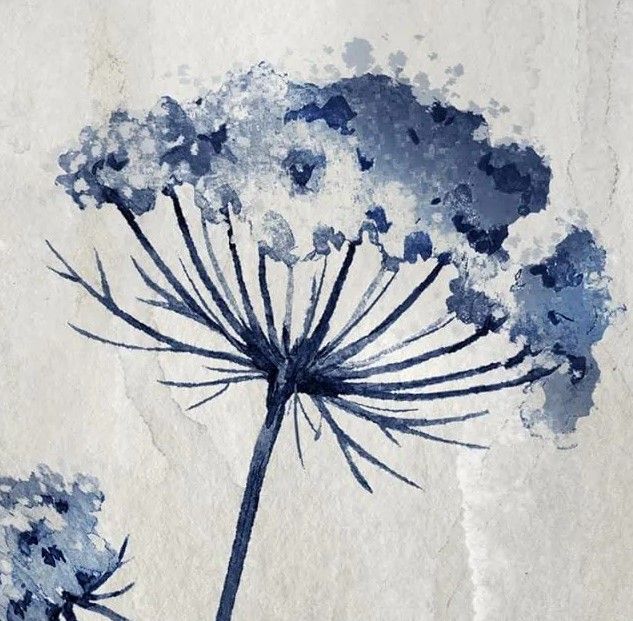 Classy Art Indigo Botanical I by Conrad Knutsen Wall Art-1
