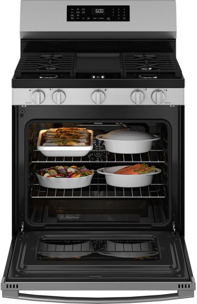 GE® 30'' Stainless Steel Freestanding Gas Range-4