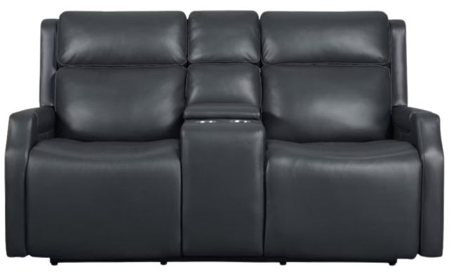 Hooker® Furniture MS Nelson Salvo Denim Power Reclining Loveseat with Power Headrests and Lumbar-2