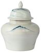 A & B Home Blue/White Windswept Ginger Jar-1