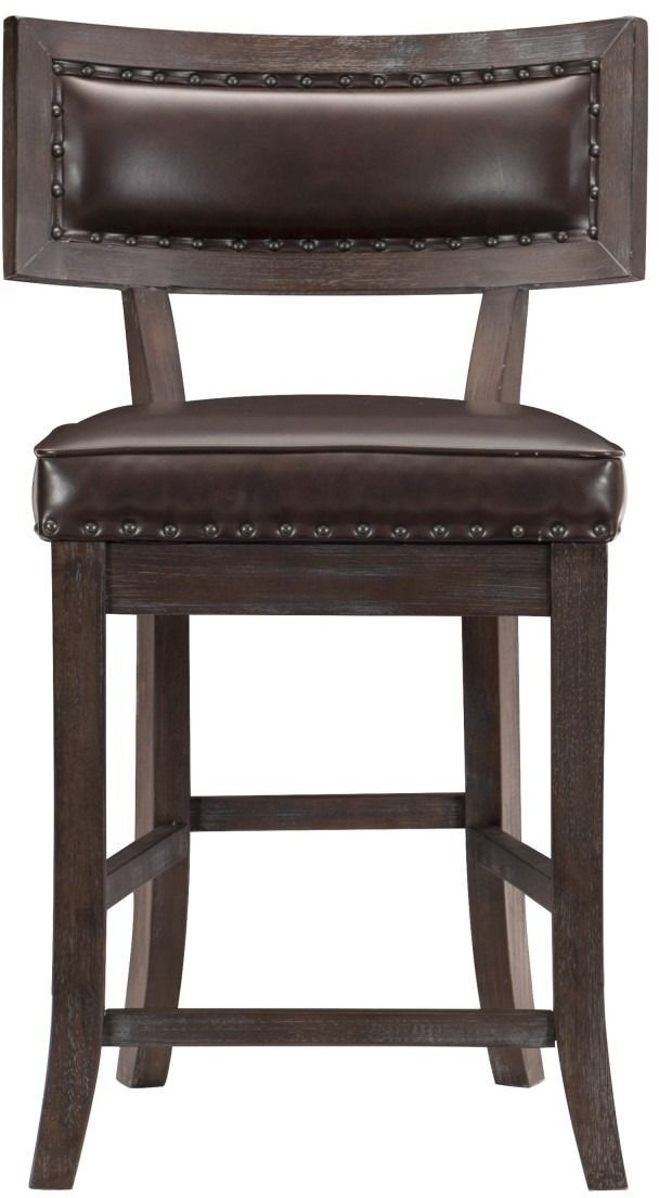 Homelegance® Oxton Dark Cherry Counter Height Chair-2