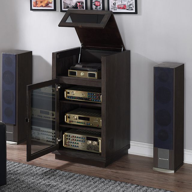 Bell'O® Coltrane Espresso Stereo Cabinet with Lift Top-2