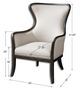 Uttermost® Sandy Shimmery Sand Wing Chair-2