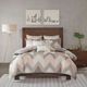 Olliix by INK+IVY Blush King/California King Alpine Cotton Duvet Cover Mini Set-2