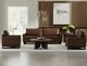 International Furniture Direct Blackburn Black/Brown Loveseat-3