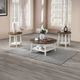 New Classic® Home Furnishings Flaherty 3-Piece Brown/White Occasional Table Set-1