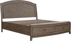 Liberty Furniture Avalon Burnished Beige Queen Panel Storage Bed