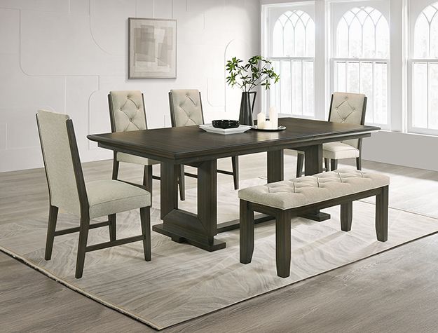 Crown Mark Herbert Espresso Dining Table Leg-1