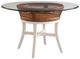 Braxton Culler Customizable Boone 60" Glass Top Round Pedestal Dining Table-1