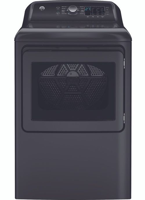 GE® Diamond Gray Agitator Top Load Washer and Electric Dryer Laundry Pairing-2