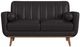 Elements International Horizon Pebble Dark Gray Loveseat-2