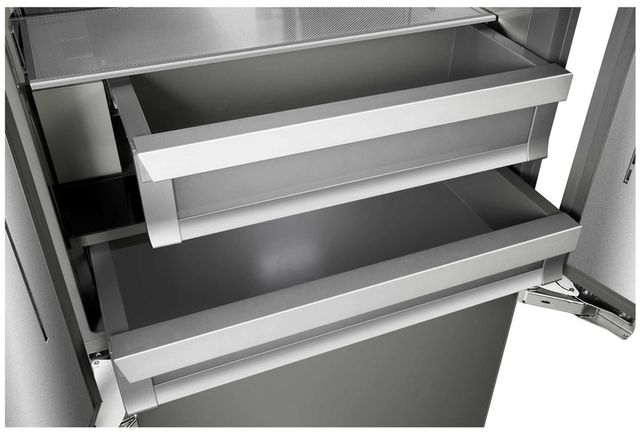 Ilve® 30" 16 Cu. Ft. Panel Ready Built In Bottom Freezer Refrigerator-3