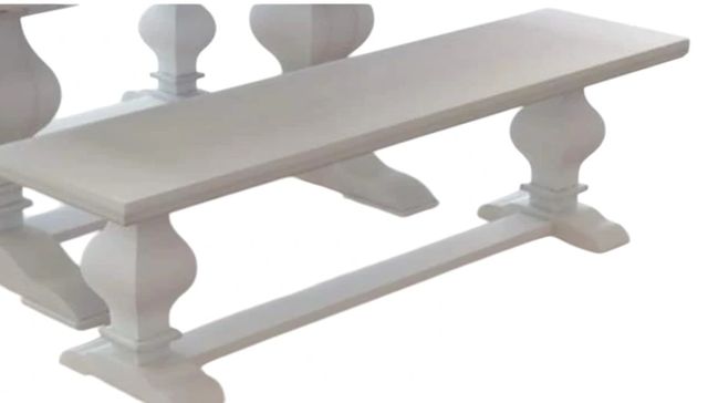 Powell® Banks White Dining Bench-1