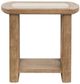 Magnussen Home® Bradford Granite Top End Table with Riverbed Beige Base-1