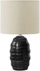 Monarch Specialties Inc. Black Ceramic/Beige Shade Table Lamp -0