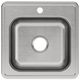 Elkay Celebrity® Brushed Satin 20" 1-Hole Single Bowl Drop-in Laundry Sink-0