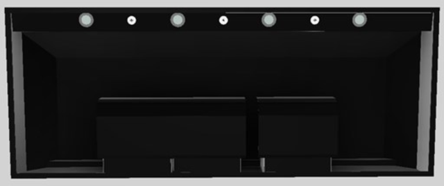 Vent-A-Hood® Designer Series 60" Black Wall Mounted Range Hood-1