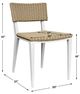 Uttermost® Calbas Honey/White Aluminum/Wicker Outdoor Dining Chair-2