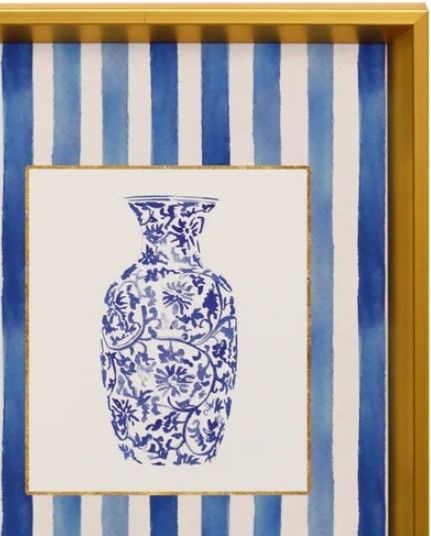 Stylecraft Tamara Day for Stylecraft Chinoiserie Vase II 12" Wall Art-1