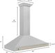 ZLINE 48" Autograph Edition Satin Stainless Steel Wall Mounted Range Hood-5