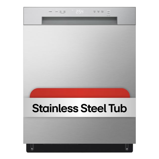 LG 24" Stainless Steel Look Front Control Built In Dishwasher-10