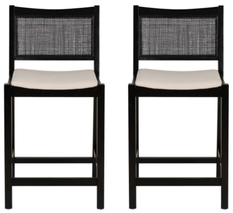 Powell Beaux Cane Counter Stool - Thumbnail 4