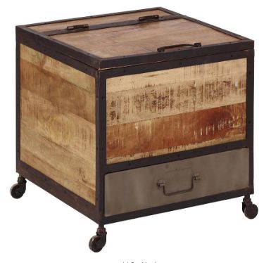 Jaipur Furniture New Monk Rustic Sawan Iron Bar Box Table-0
