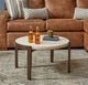 Flexsteel® Palette Beige Short Bunching Table with Brown Base-3