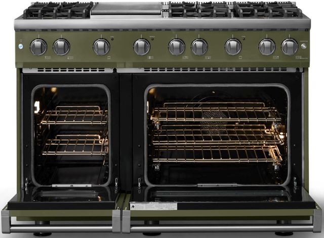 Viking® 5 Series 48" Martini Pro Style Gas (NG) Range with Polished Chrome Trim-1