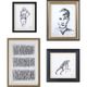Renwil® Studio Line Sketch Set of 4 Framed Prints-0