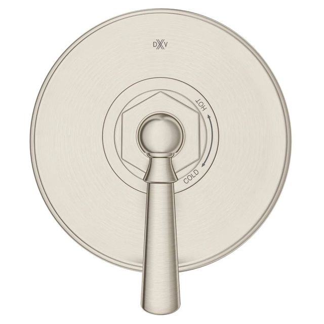 DXV Oak Hill® Brushed Nickle Single Handle Pressure Balance Valve Trim Only with Lever Handle-1