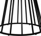 Armen Living Motion Brown Top Dining Table with Black Base-3