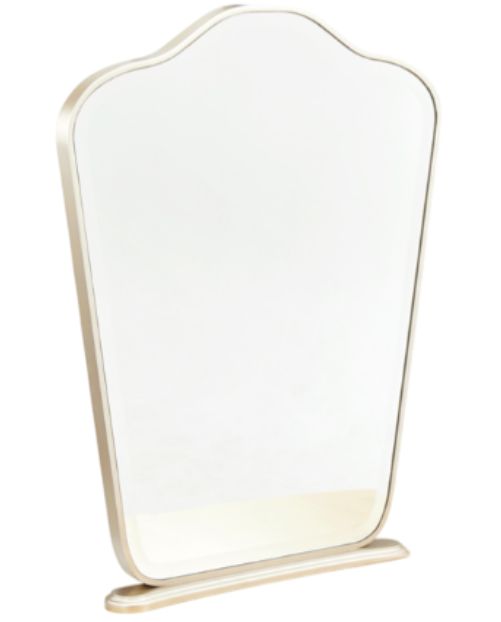 Michael Amini® Camellia Field Caramel Vanity Desk and Mirror-2