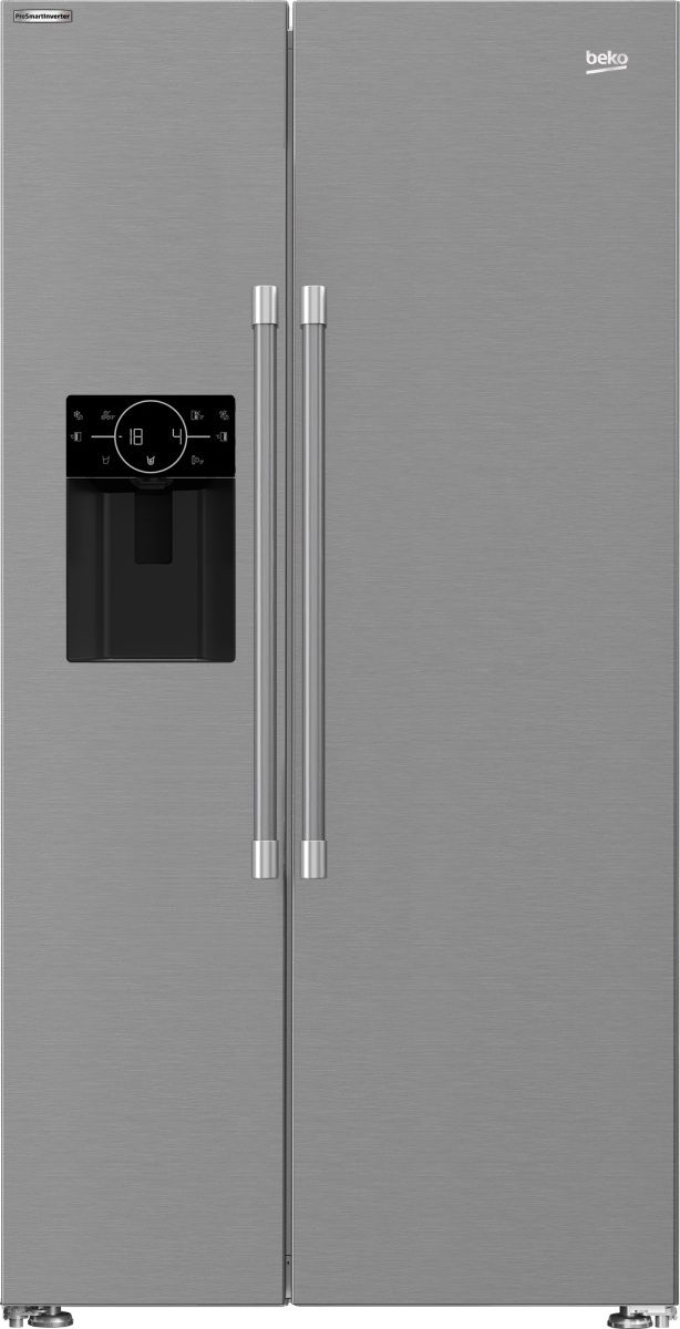 Beko 36 in. 20.2 Cu. Ft. Fingerprint Free Stainless Steel Counter Depth ...