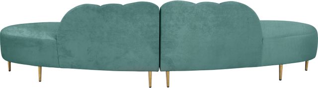 Meridian Furniture Divine 2-Piece Mint Velvet Sectional-3