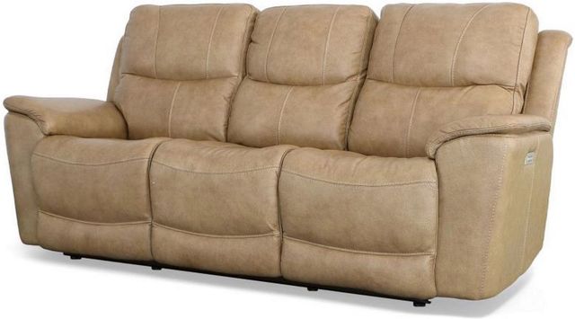 Flexsteel® Cade Beige Power Reclining Sofa with Power Headrests and Lumbar-2