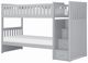 Homelegance® Orion Gray Twin/Twin Bunk Bed With Reversible Step Storage-0