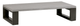 Ratana Element Ash Grey Aluminum 5.0 Rectangular Coffee Table with Aluminum Top-0