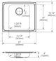 Elkay Lustertone® Classic Lustrous Satin Stainless Steel 22" x 19.5" x 4" 2LM-Hole Single Bowl Drop-in Classroom ADA Sink with Quick-Clip-1