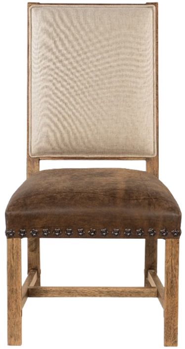 Hooker® Furniture Big Sky Evere Cream/Vintage Natural/Seville Timber Dining Side Chair-2