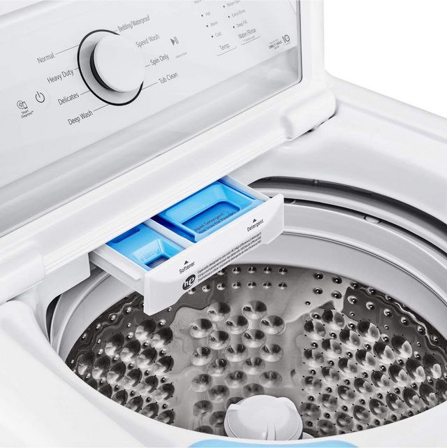LG 4.1 Cu. Ft. White Agitator Top Load Washer with TurboDrum™ Technology-4