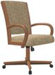 Chromcraft Customizable Camryn Swivel Tilt Caster Casual Dining Chair-3