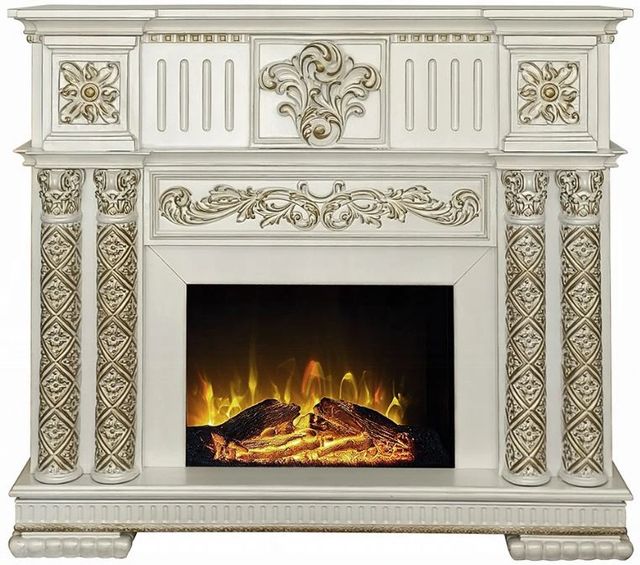 ACME Furniture Vendom Antique Pearl Fireplace-2