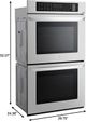 LG 30" Stainless Steel Double Electric Wall Oven-2