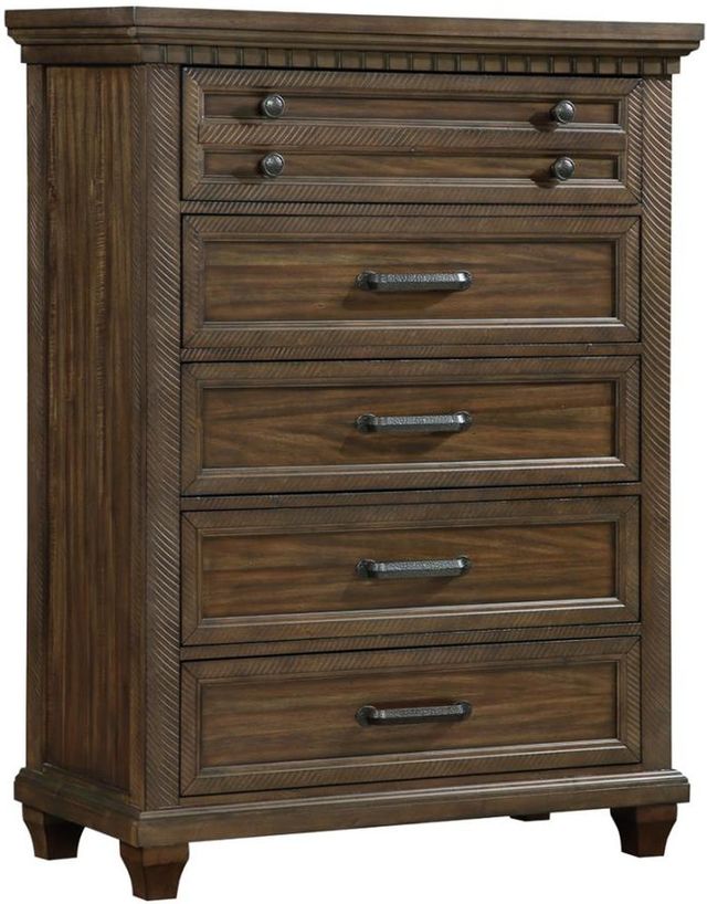 Coaster® Bennington 5-Piece Acacia Brown Bedroom Set-3