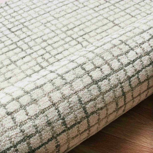 LR Home Criss Cross Silver/Ivory 8'x10' Area Rug-4