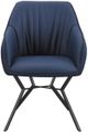 Coaster® Mayer 2-Piece Blue/Brown Upholstered Swivel Padded Side Chairs-1