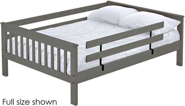Crate Designs™ Furniture Graphite Full XL Mission Upper Bunk Bed-0
