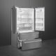 Smeg Classic Aesthetic 20.7 Cu. Ft. Stainless Steel French Door Counter Depth Refrigerator-1