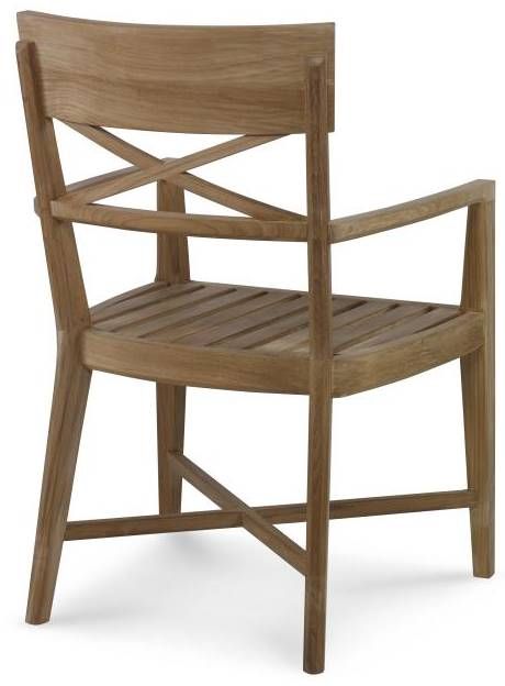 Century® West Bay Natural Dining Arm Chair-1